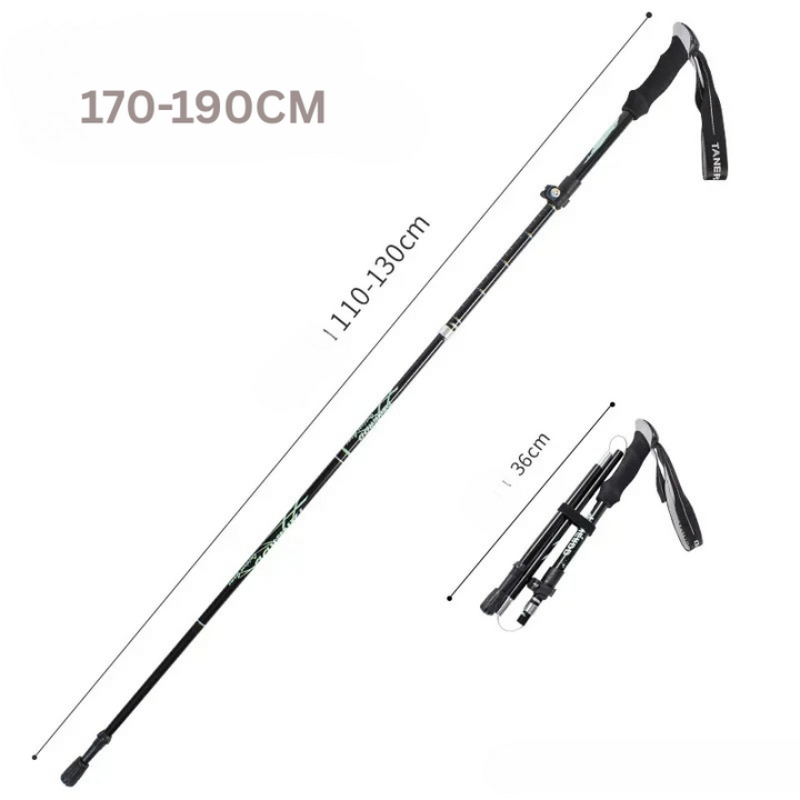 Opvouwbare Telescopische Wandelstok van Aluminium voor Outdoor & Senioren