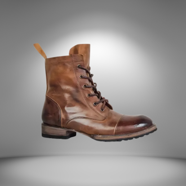 Vintage Martin Boots voor Heren in Western Stijl