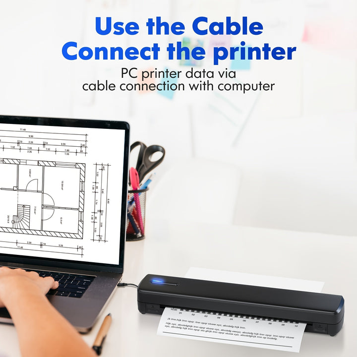 MiniThermo Draadloze Printer – Compact Printgemak voor Onderweg