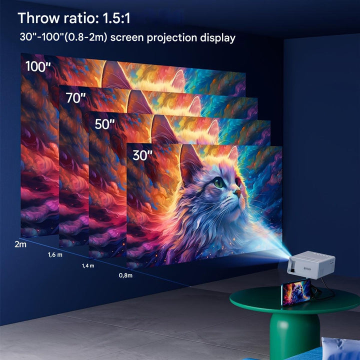 Ultra-Heldere Mini Projector (3000 Lumen) - LumoBeam