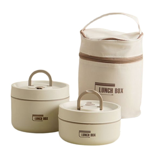 Geïsoleerde Lunchbox met Meerdere Lagen met GRATIS Draagtas - ThermoBox