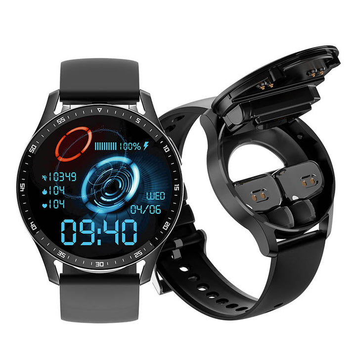 PrestigeTrack EchoWrist | Smartwatch met Bluetooth-oordopjes voor Fitness- en Gezondheidsmonitoring