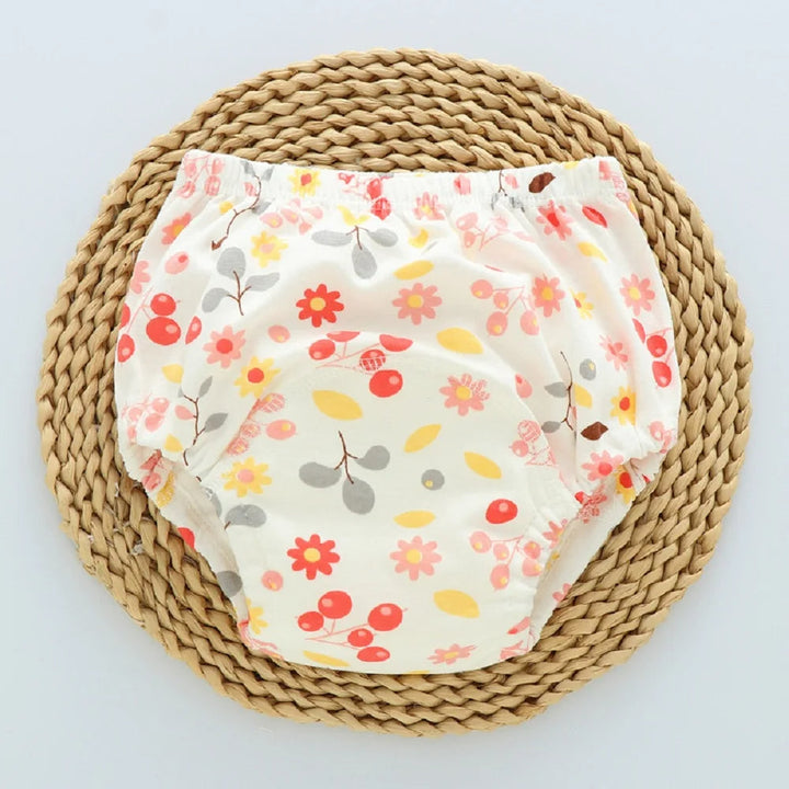 Herbruikbare Baby Luierbroek met Waterdichte 6-Lagen Kruis