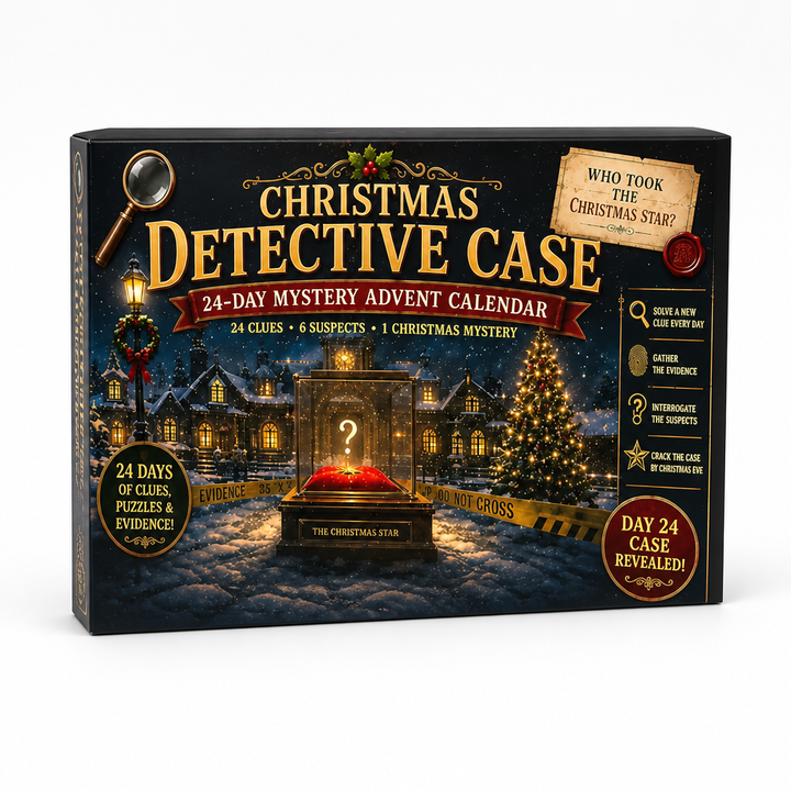 24-daagse escaperoom-puzzel-adventskalender met 6 geheime thema's