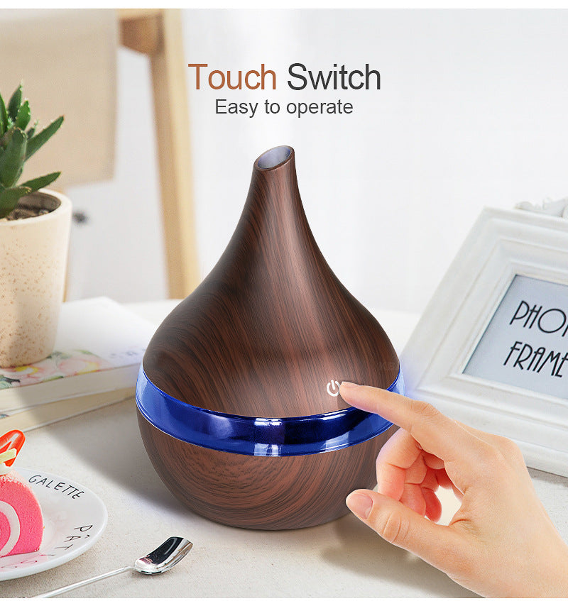 LED aroma diffuser met fijne ultrasone nevel, compact formaat