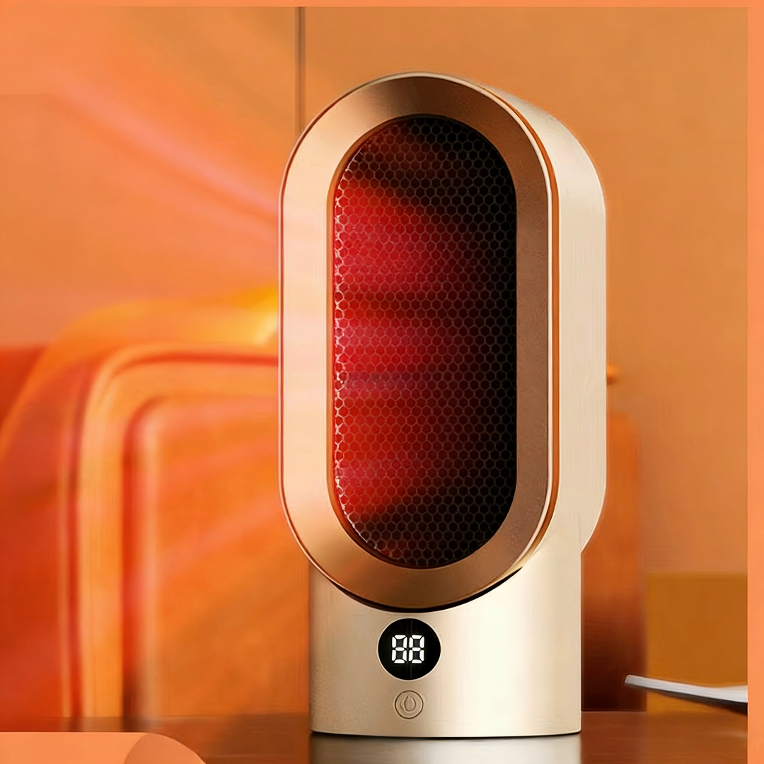 Compacte heteluchtkachel met snelle warmte en standen