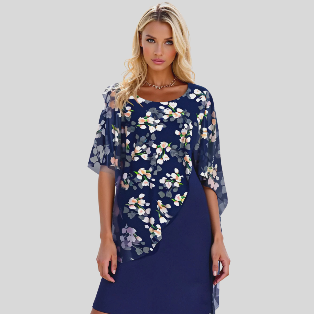 Elegante bloemenjurk van chiffon – sierlijke stijl met vrouwelijke prints