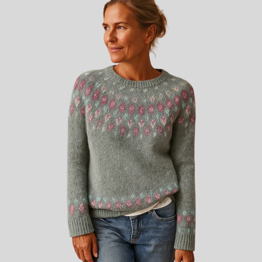 Dames Gebreide Trui met Print
