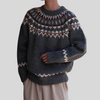 Vintage trui met ronde hals voor heren
