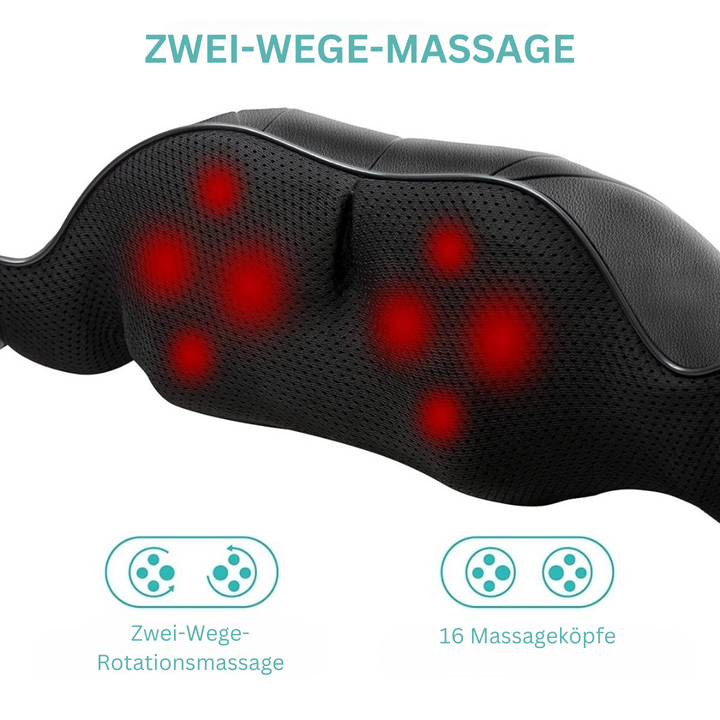 Shiatsu Massagekussen met Infrarood - AuraComfort