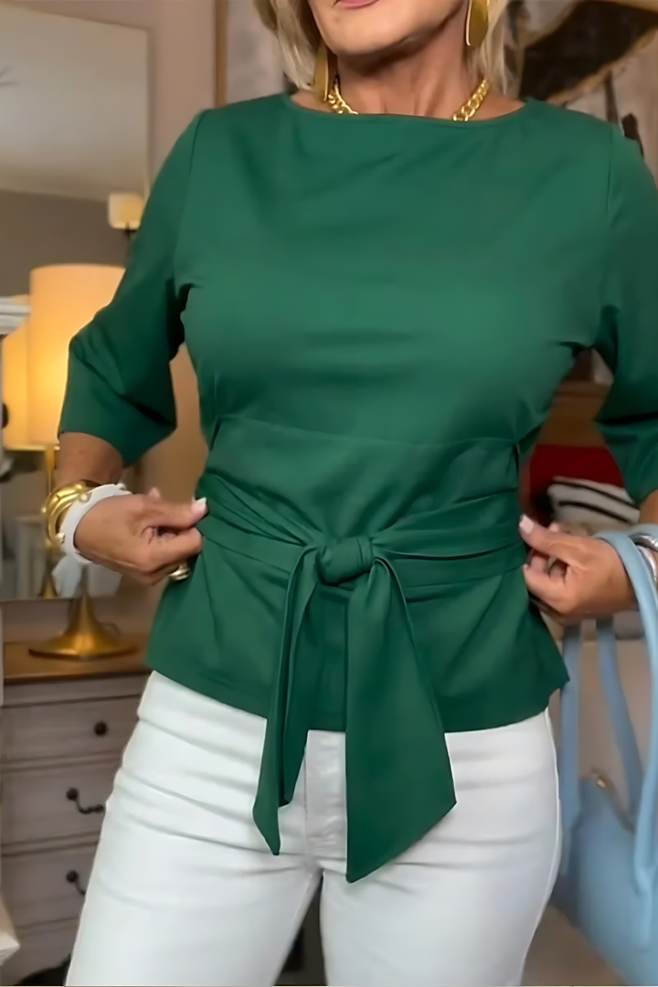Daria™ | Stijlvolle Strik Taille Top
