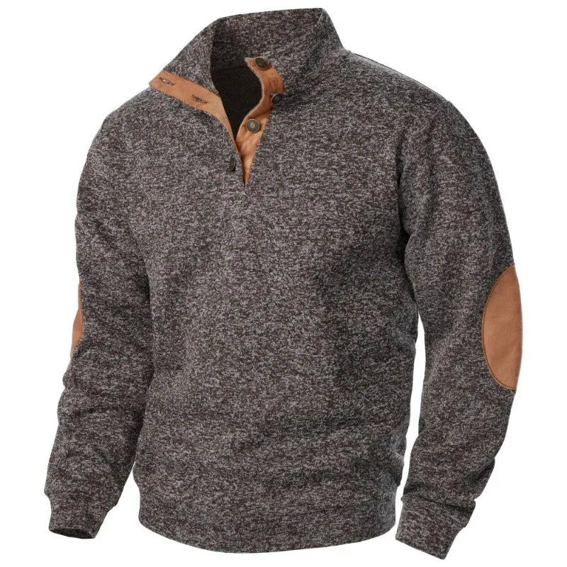 Heren V-hals Sweatshirt voor Outdoor & Casual Stijl