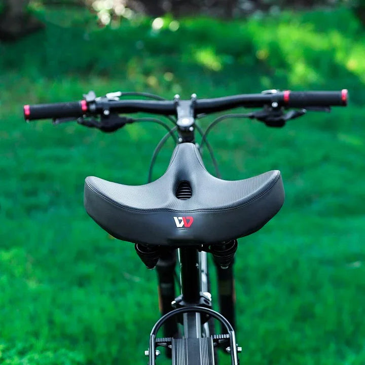 Comfortabele fietszadel met extra brede zit