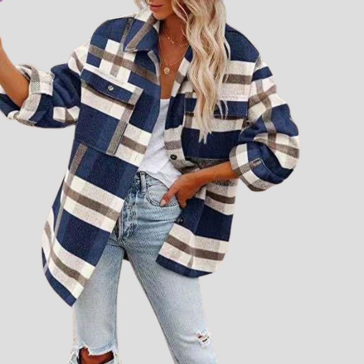 Geruit overshirt voor dames