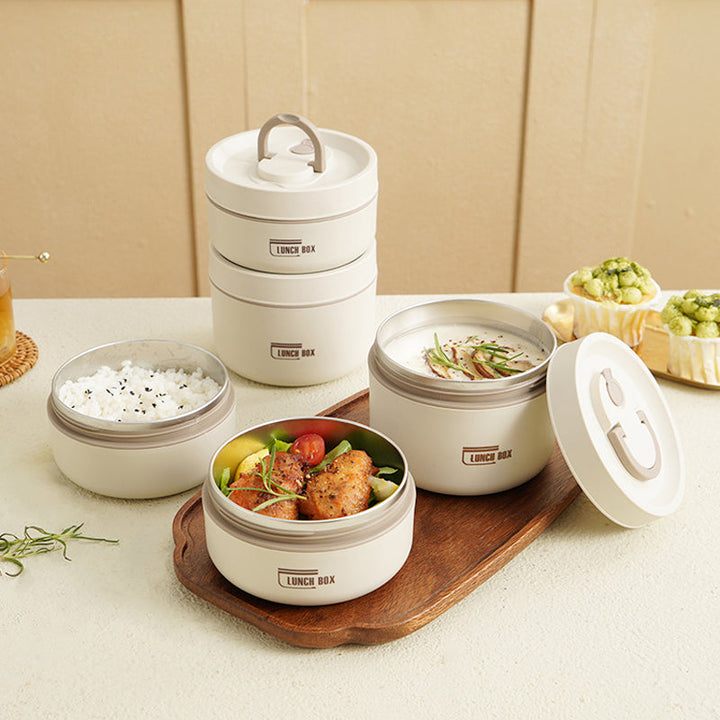Meerlagige Geïsoleerde Lunchbox met GRATIS Draagtas - ThermoBox