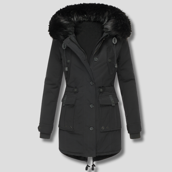 Warme Winterjas met Capuchon voor Dames