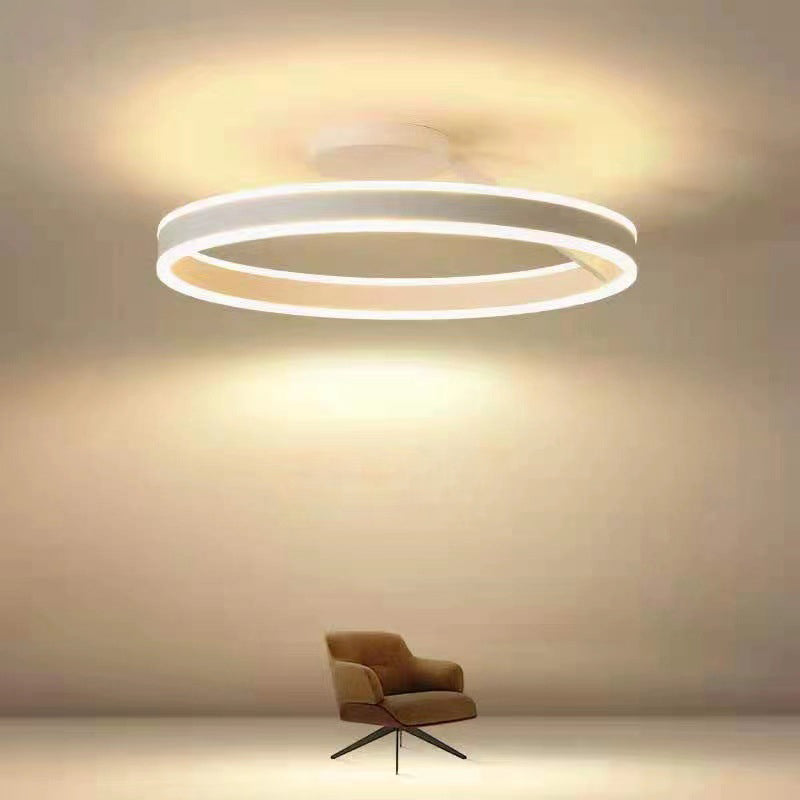 Arisha Ronde plafondlamp Modern LED Zwart/Wit Woonkamer Gang Metaal