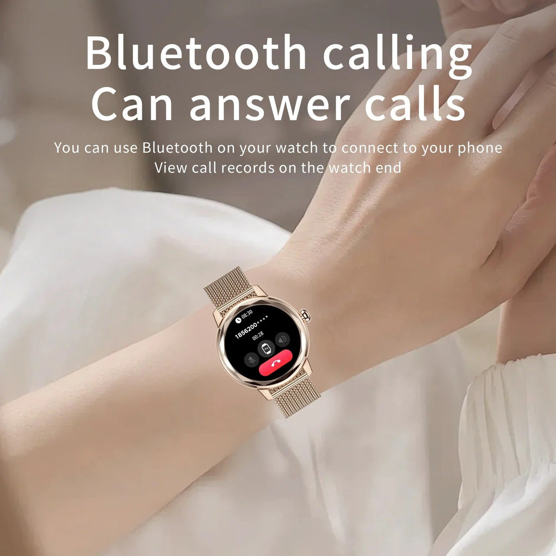 Smartwatch Dames Smart Gold – Luxe Sporthorloge in Roestvrij Staal