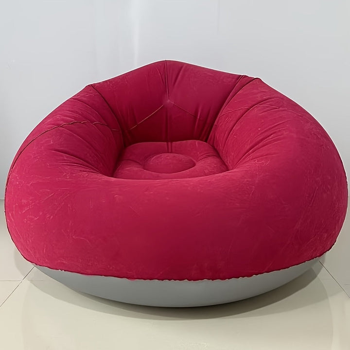 Zachte opblaasbare loungestoel – Ontspannen en compact voor binnen en buiten