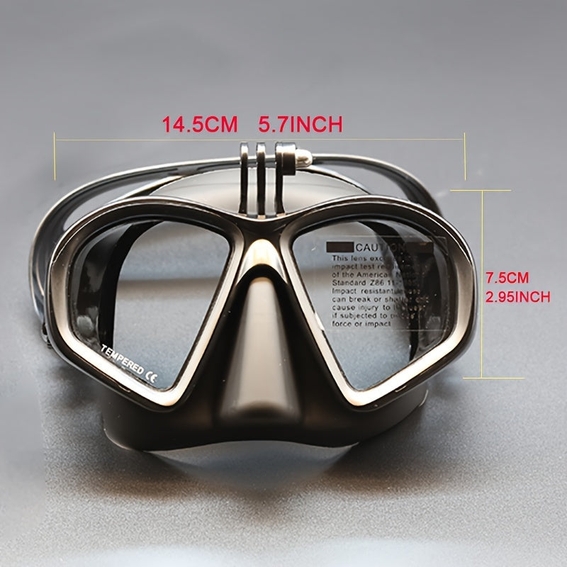 Gehard Duikmasker met Etui - Duikbril met Antifog en Camerahouder