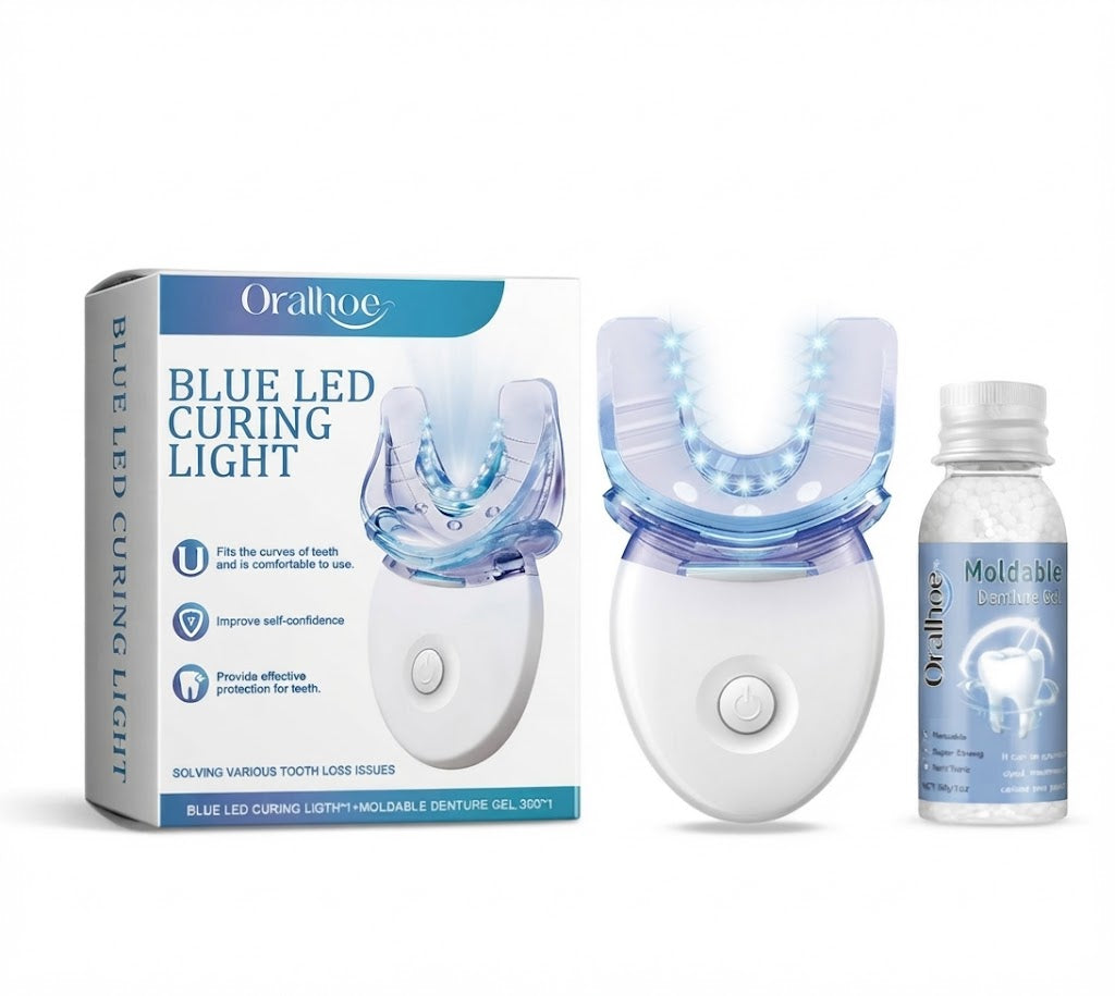 Kunstgebit | LED Tandreparatieset | Kneedbare Gel voor Kunstgebit | Futusly