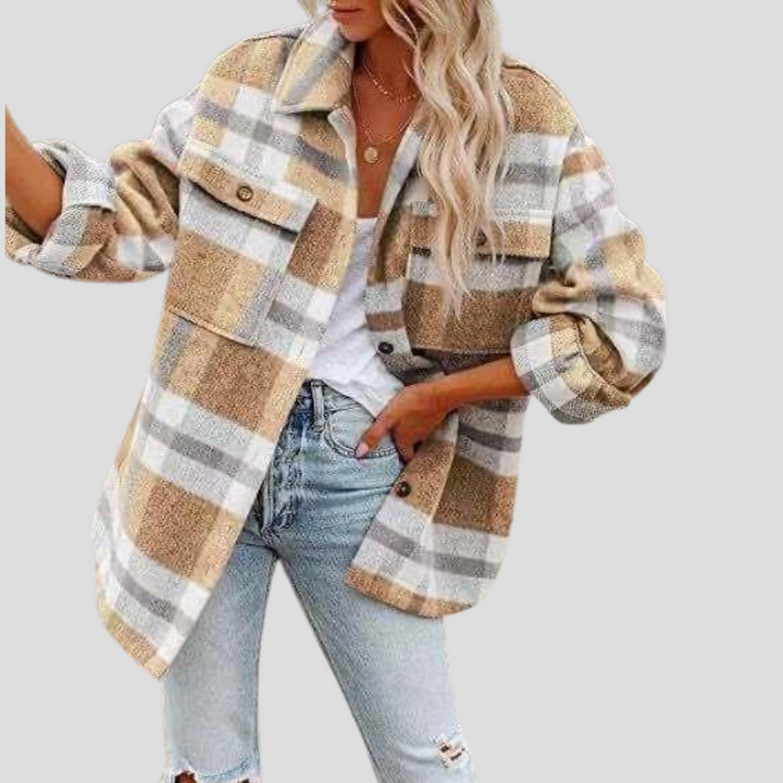 Geruit overshirt voor dames
