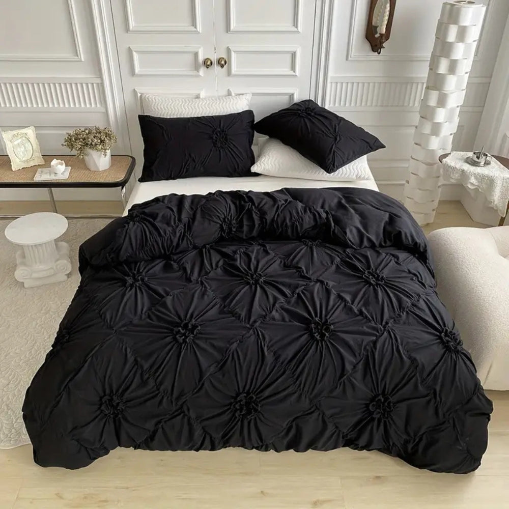 Luxe Dekbedovertrekset met Pinch Pleat Design