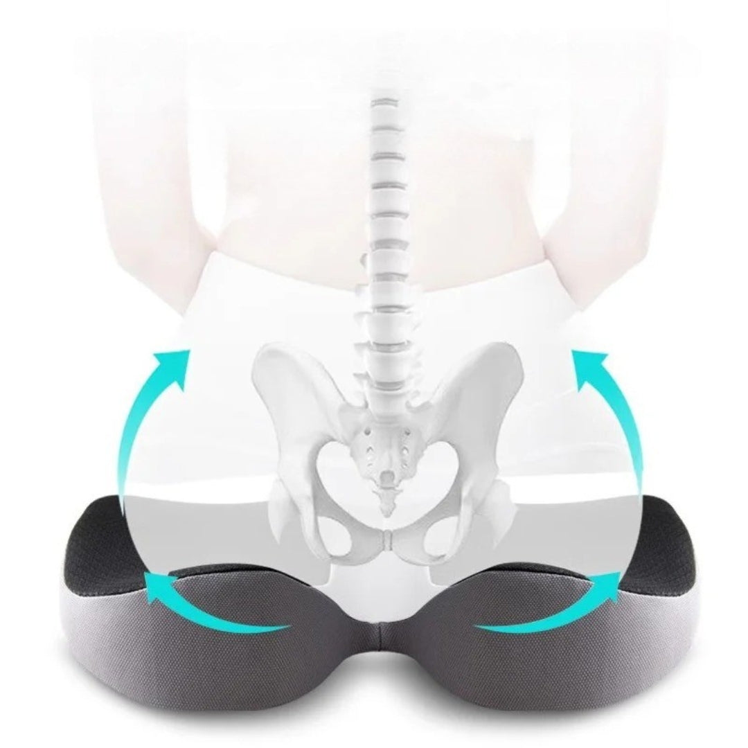 Orthopedisch autostoelkussen – Comfortabel kussen met antislip onderkant voor betere ondersteuning