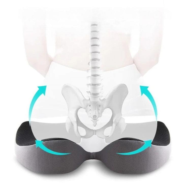 Orthopedisch autostoelkussen – Comfortabel kussen met antislip onderkant voor betere ondersteuning