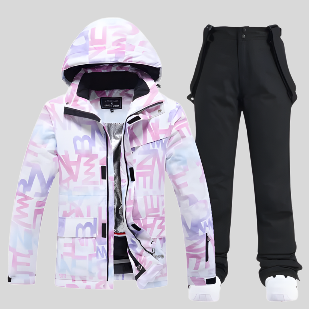 Ski-outfitset functioneel winterontwerp