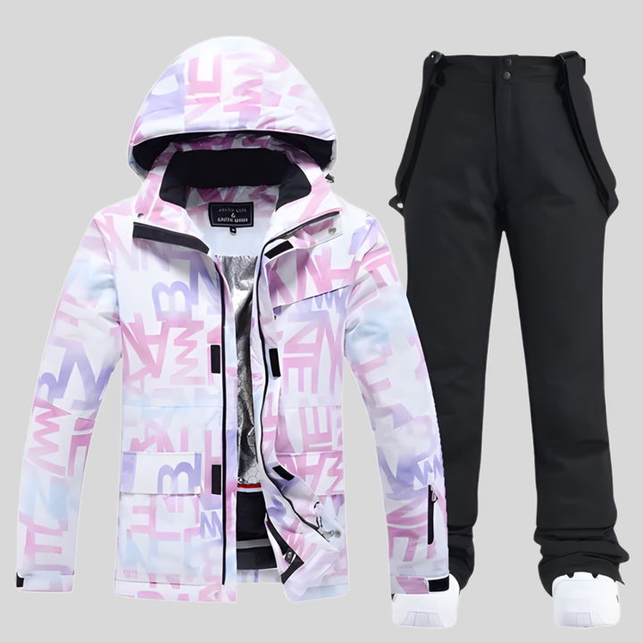 Ski-outfitset functioneel winterontwerp