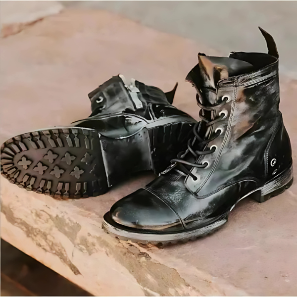 Vintage Martin Boots voor Heren in Western Stijl