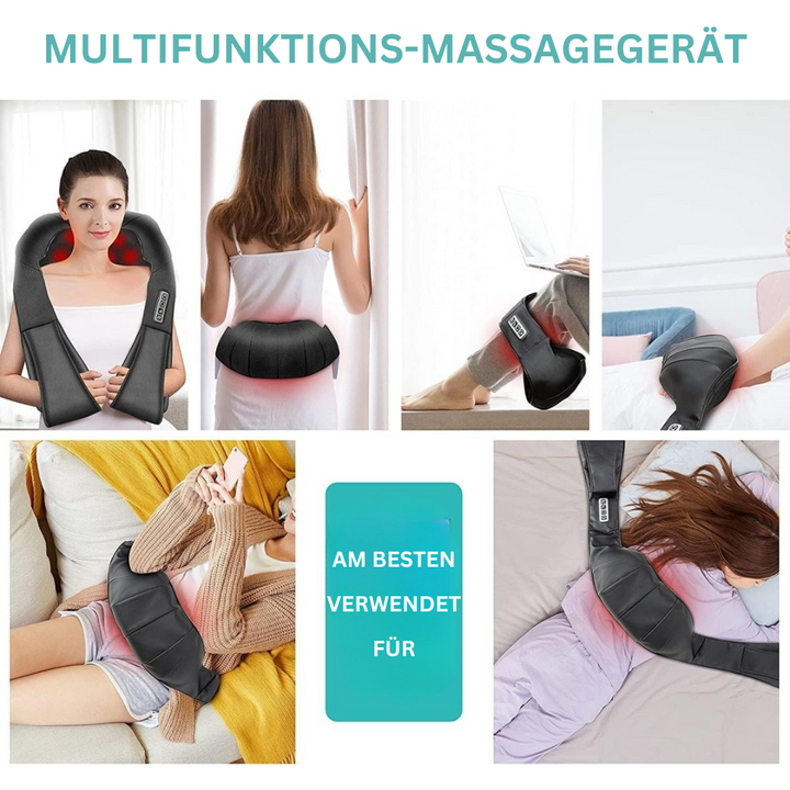 Shiatsu-massagekussen met infrarood – FlowRelief