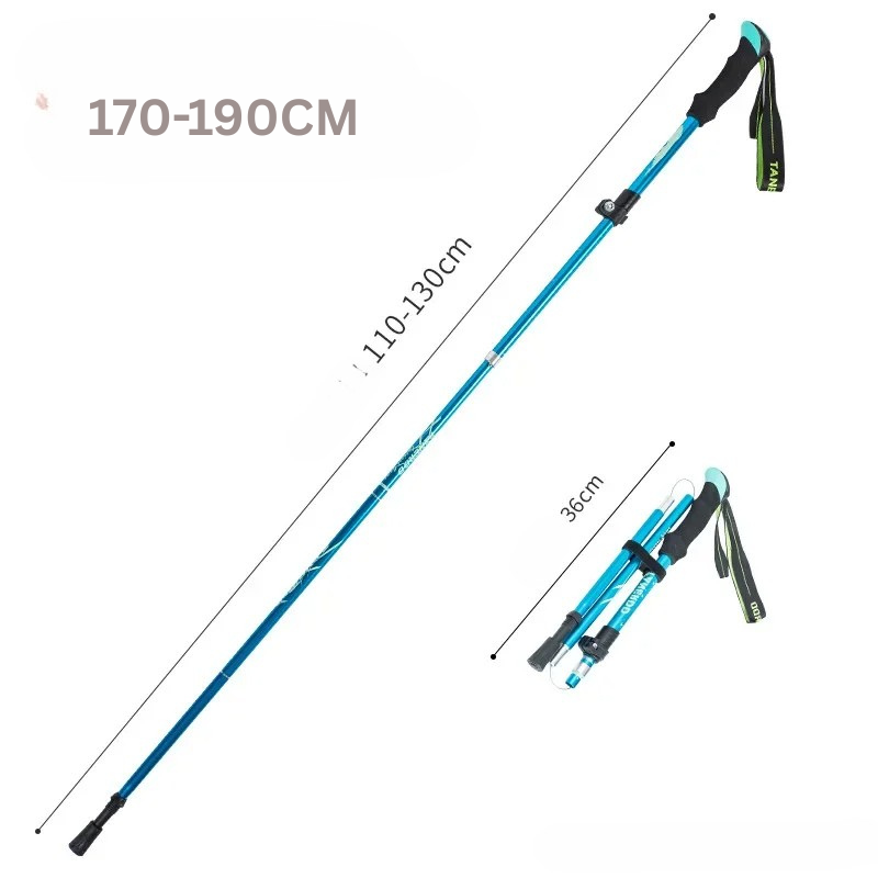 Opvouwbare Telescopische Wandelstok van Aluminium voor Outdoor & Senioren