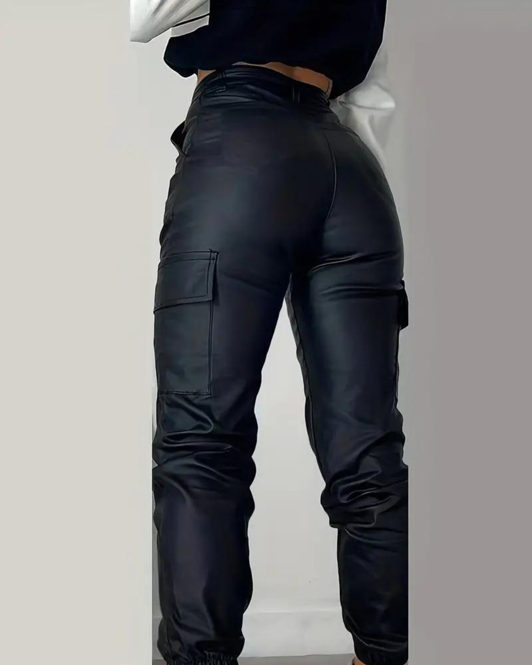Leren Cargo Dames Broek