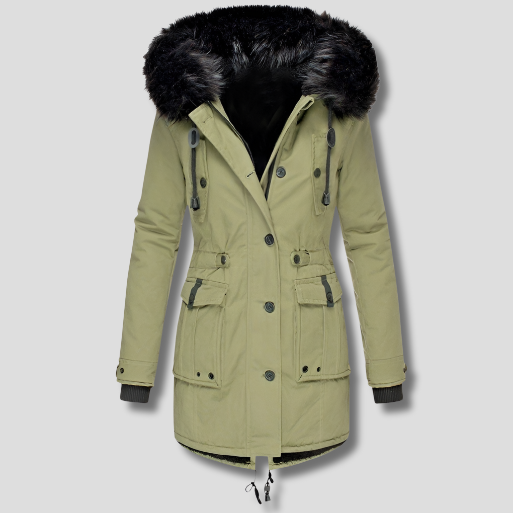 Warme Winterjas met Capuchon voor Dames