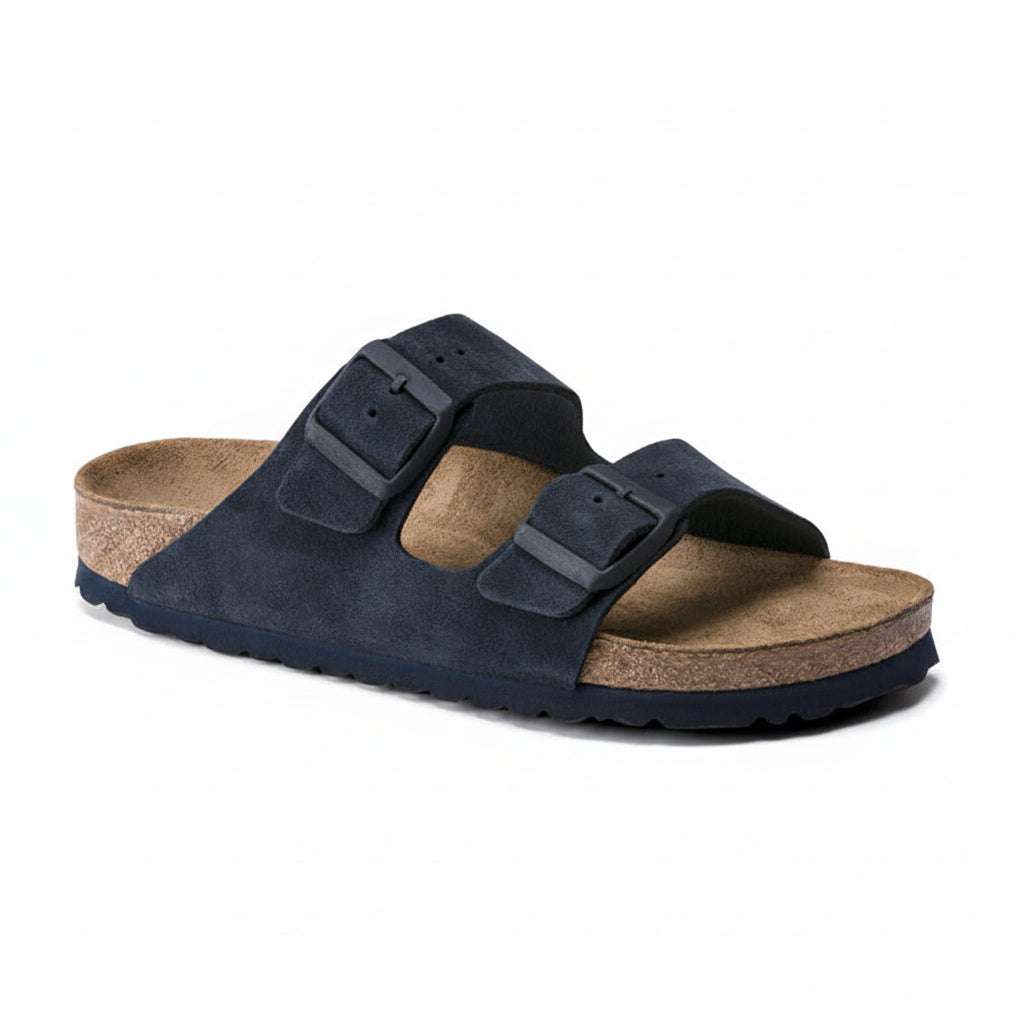 Women's Vintage Cork Flat Boken Sandals Men's One-word Sandals