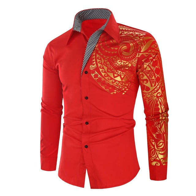 Herenoverhemd met Gouden Details – Darius