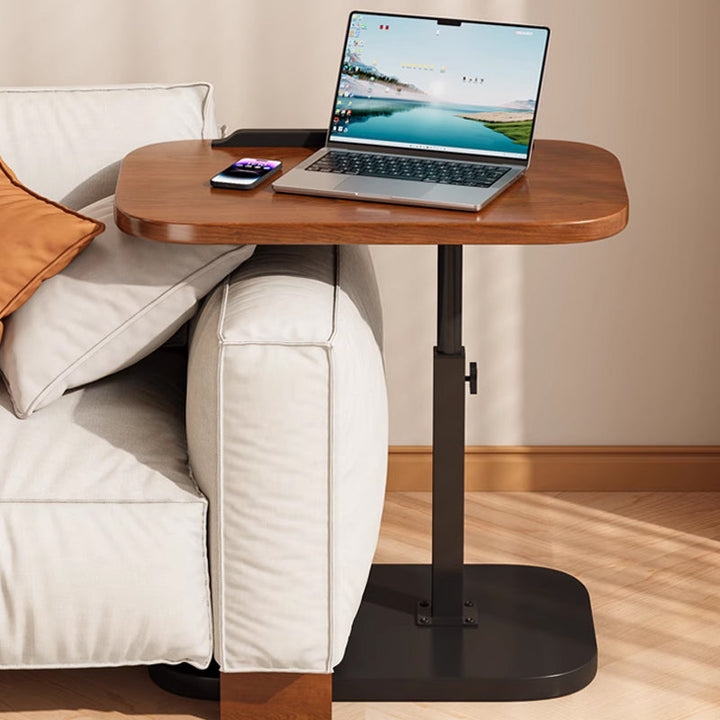 In hoogte verstelbare rolbare laptoptafel met 360° draaibaar tafelblad, 45–80 cm, draagvermogen 30 kg