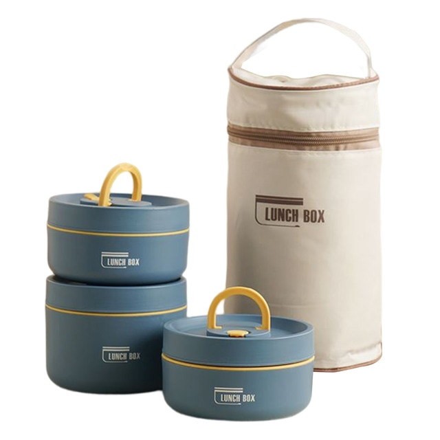 Meerlagige Geïsoleerde Lunchbox met GRATIS Draagtas - ThermoBox
