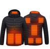Verwarmde jas met 8 zones of verwarmd T-shirt, in 4 kleuren