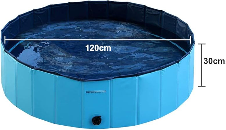 Stevig en compact hondenzwembad