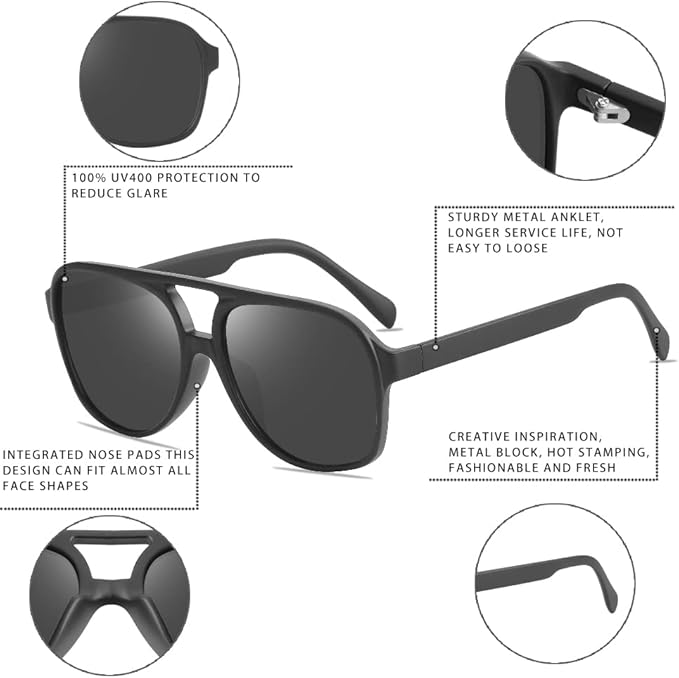 Retro Aviator Zonnebril - Indy, Editie Zomer 2025