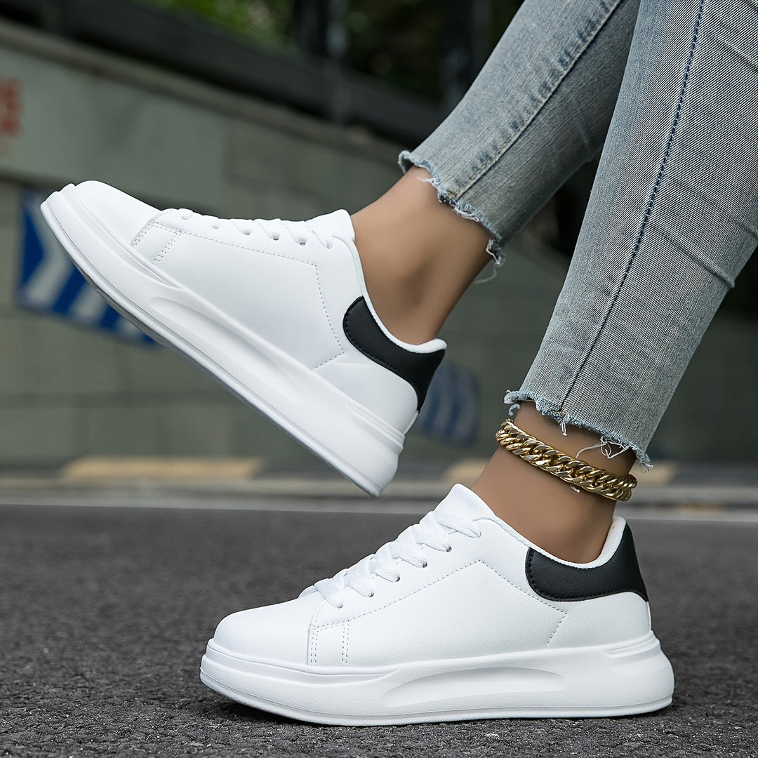 Lederen sneakers dames wit - Licht en comfortabel