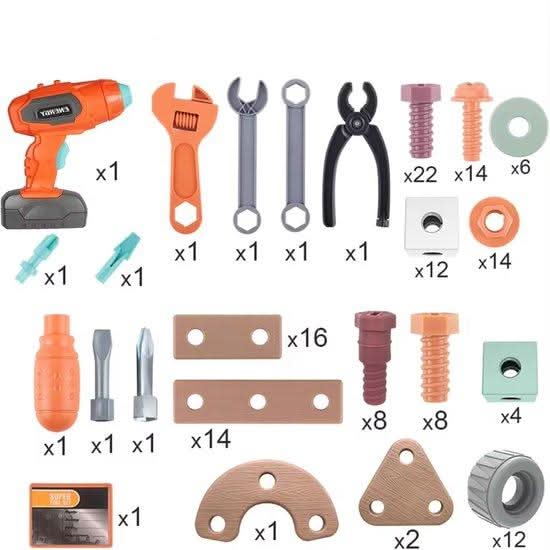 BUILDMASTER – Gereedschapsset voor creatieve kinderen vanaf 3 jaar