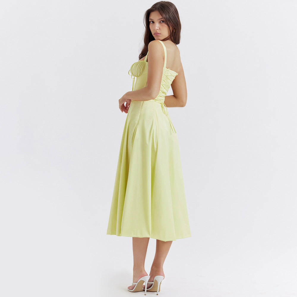 
                  
                    Lorivelle – Midi Jurk met Elegant Silhouet en Tijdloze Stijl - SkinzLine
                  
                