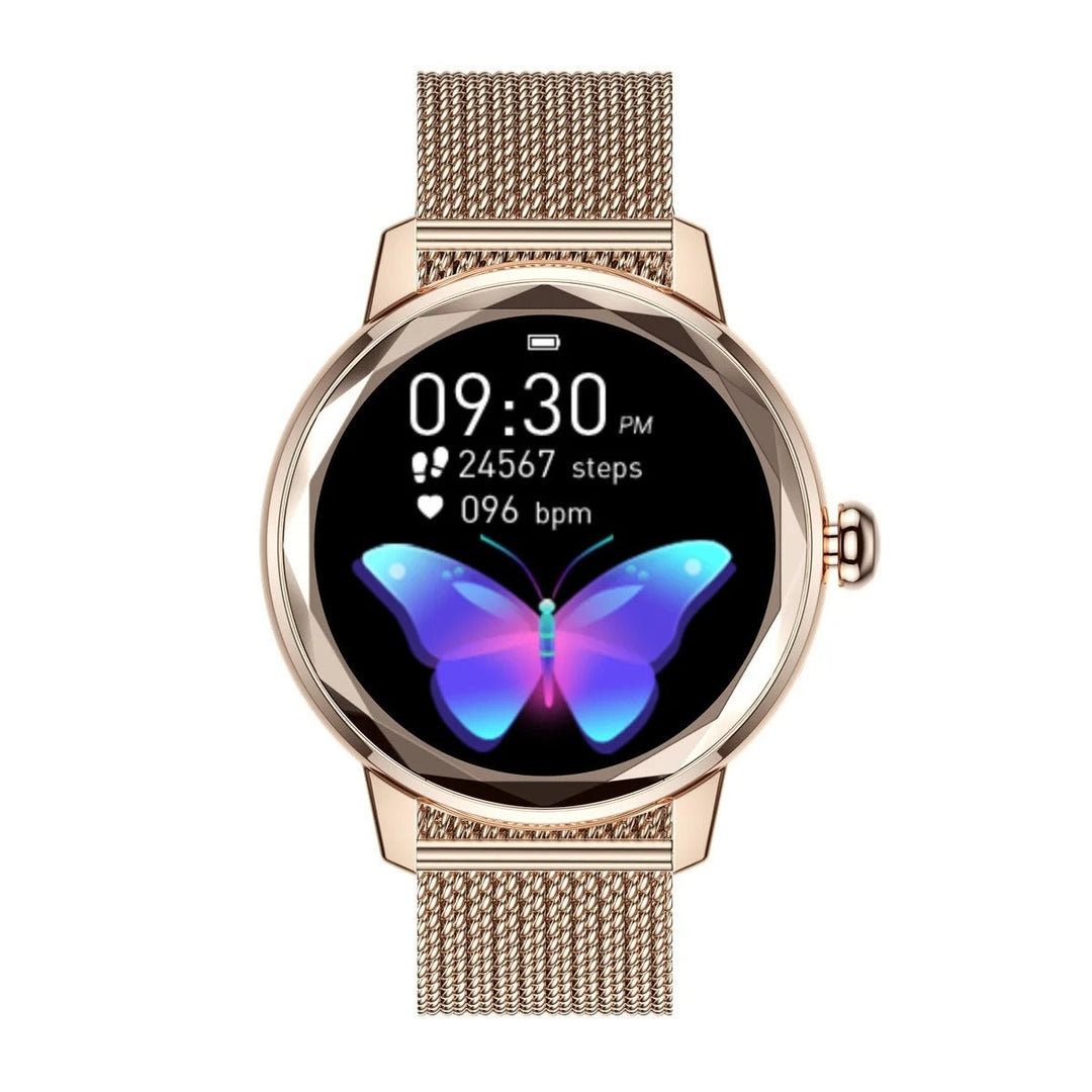 Smartwatch Dames Smart Gold – Luxe Sporthorloge in Roestvrij Staal