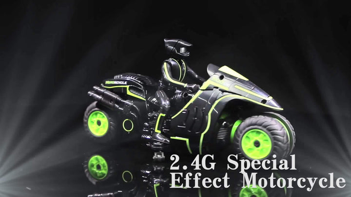Op afstand bestuurbare stuntmotor – 360° draaiende wielen en hoge snelheid voor kinderen