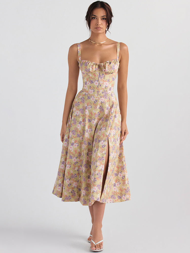 
                  
                    Lorivelle – Midi Jurk met Elegant Silhouet en Tijdloze Stijl - SkinzLine
                  
                