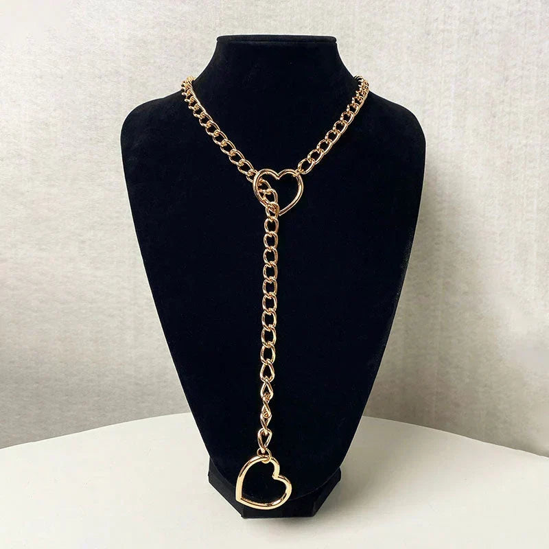 Gothic-Punk Hartvormige Ketting